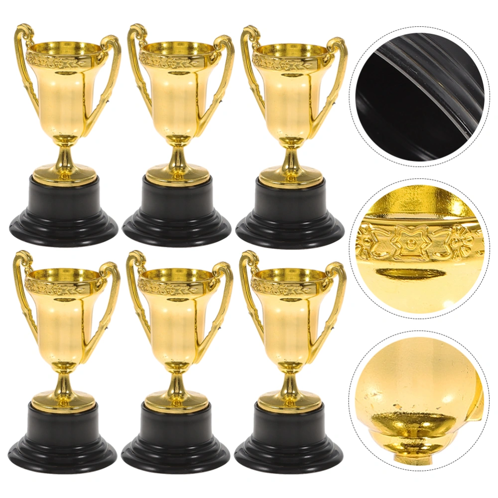 6pcs Plastic Trophies Winner Trophies Kids Trophies Children Trophies Toy Trophies Party Favors