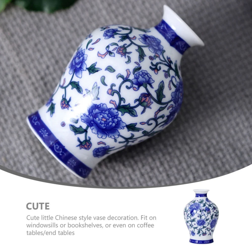 Ceramic Flower Arranging Vase Mini Ceramic Vase Ornament Desktop Mini Flower Vase