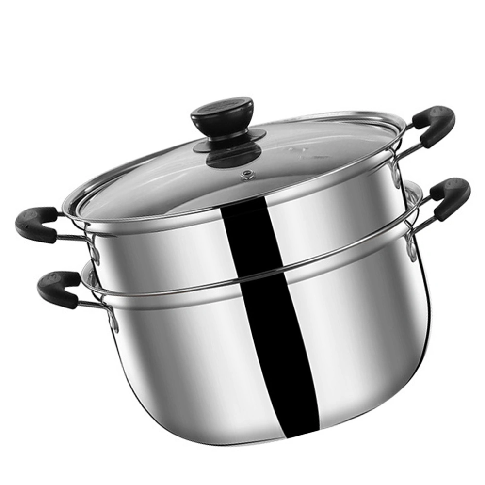 Stainless Steel Stock Pot Practical Household Kitchen Food Cooking Steam Pot