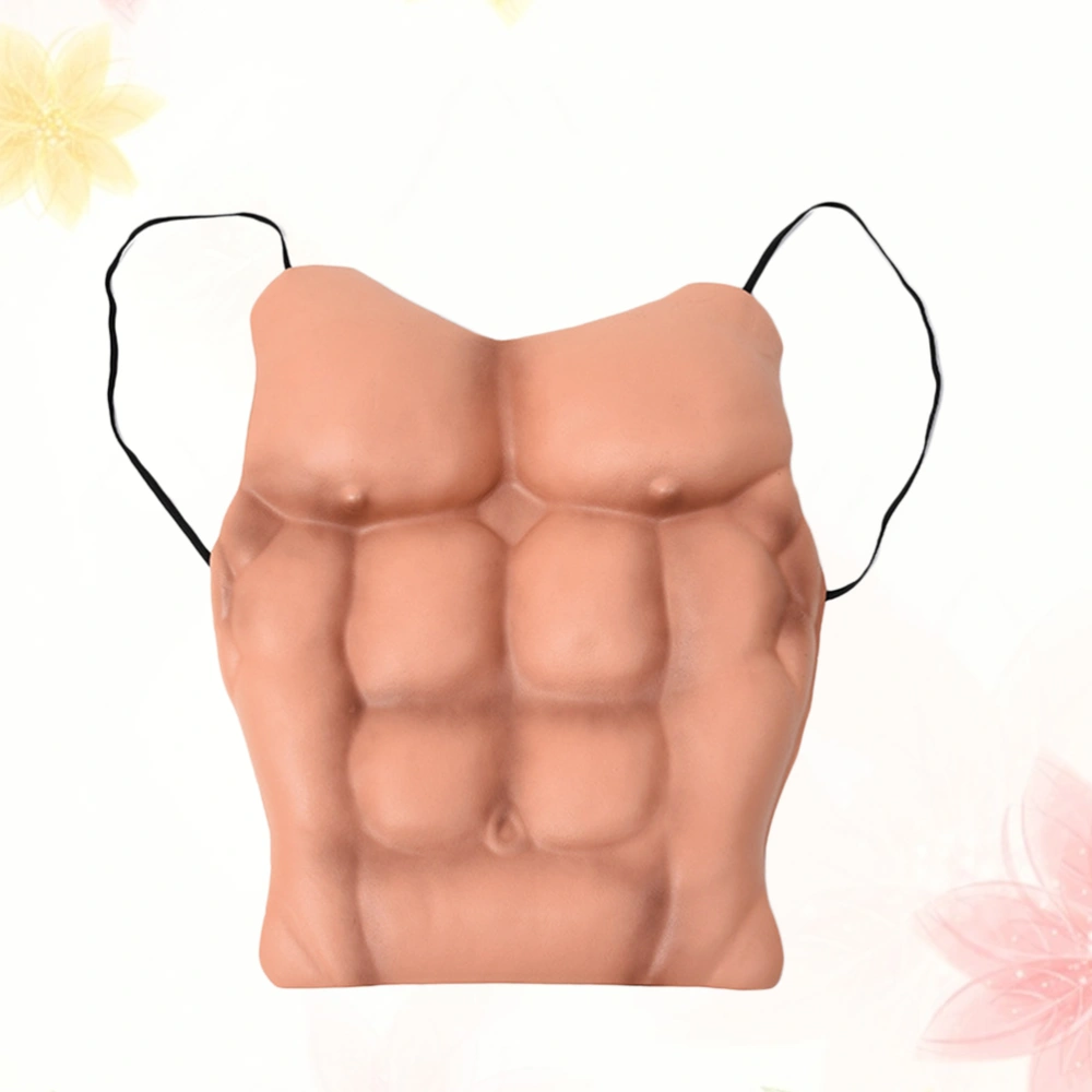 Fake Muscle Props Cosplay Makeup Funny Fake Chest for Masquerade Costume Halloween Party Cosplay