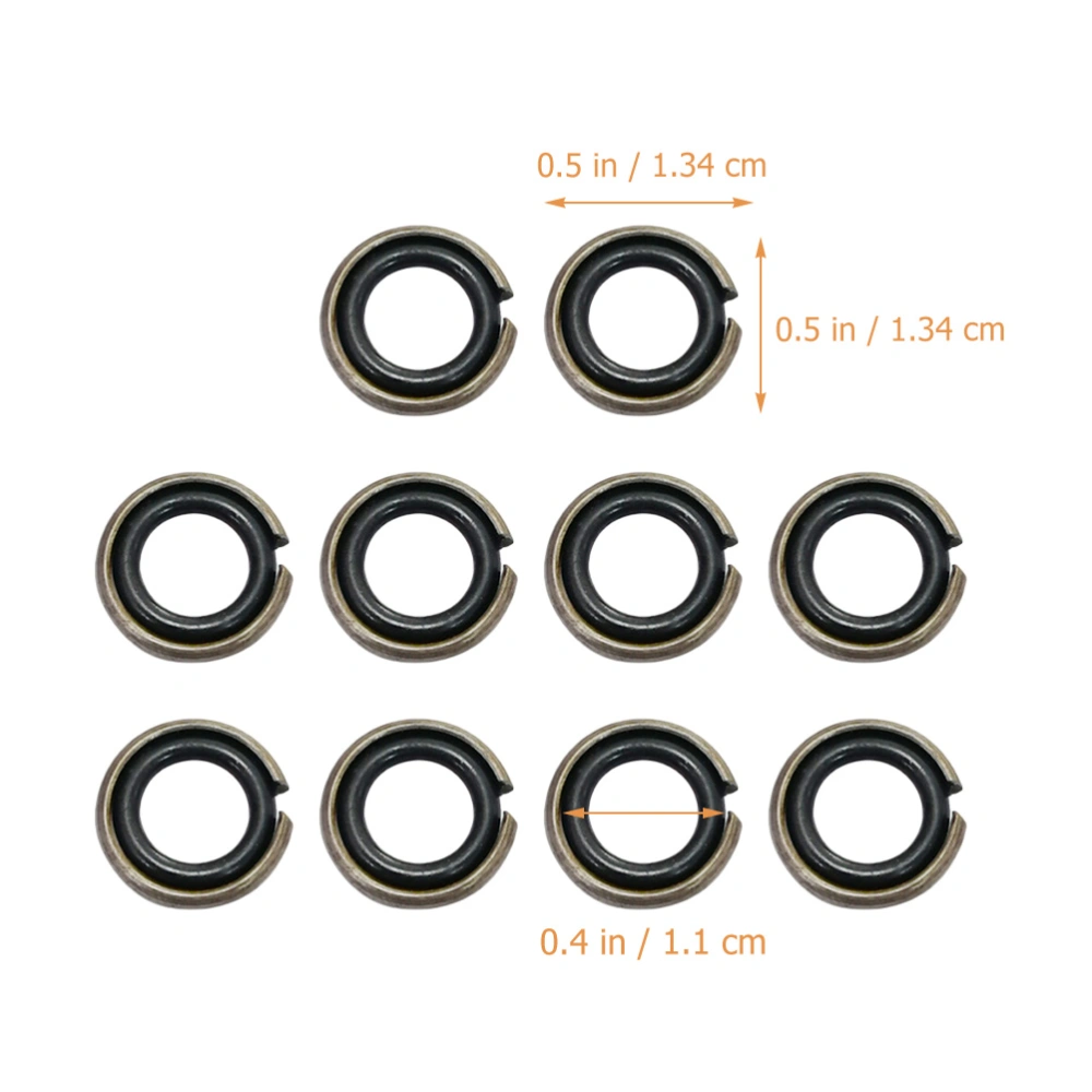 12 Sets Impact Wrenches Retaining Ring Drive Socket Retainer Ring Rubber O-rings