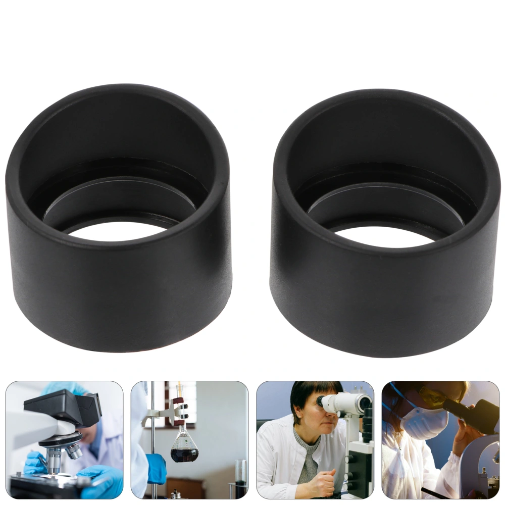 2 Pcs Rubber Eye Shield 33mm Eye Guards Cups Eyepiece Covers for Microscope