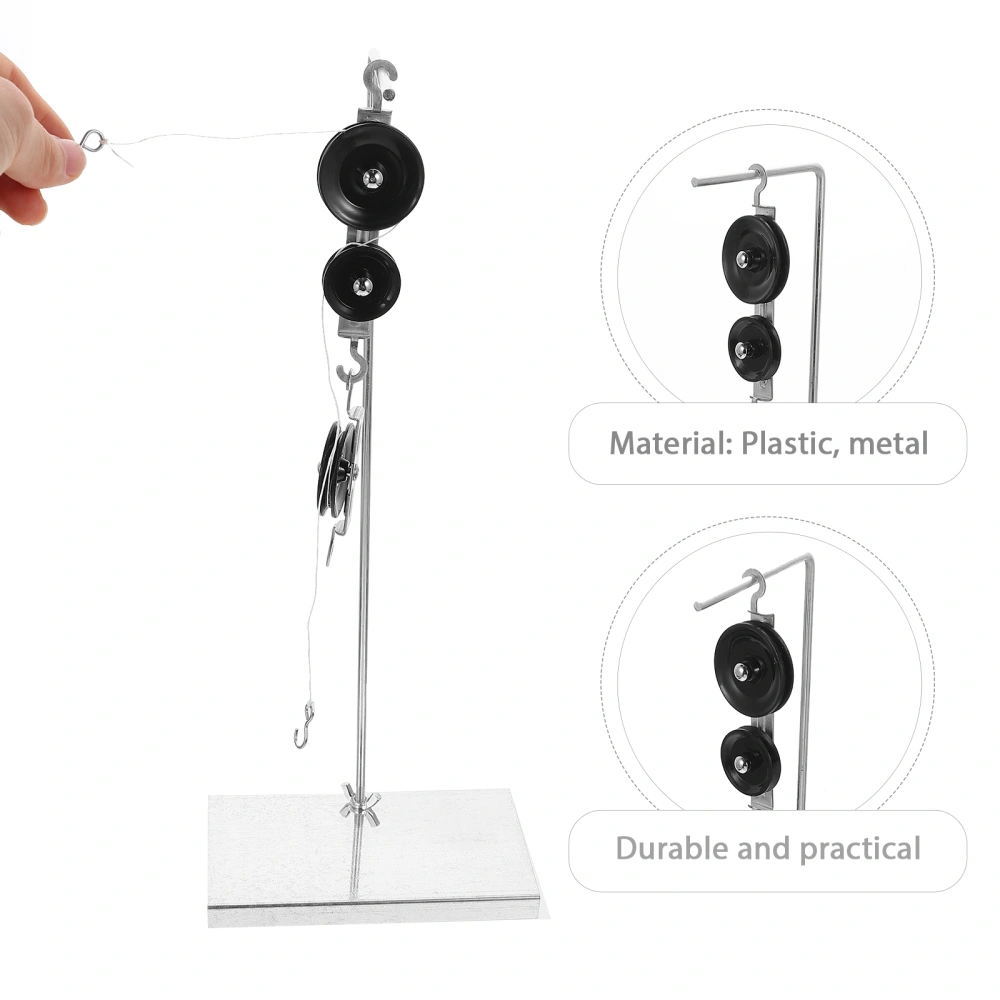 1 Set Pulley Block Physics Experiments Holder Rope Machinery Pulley Block