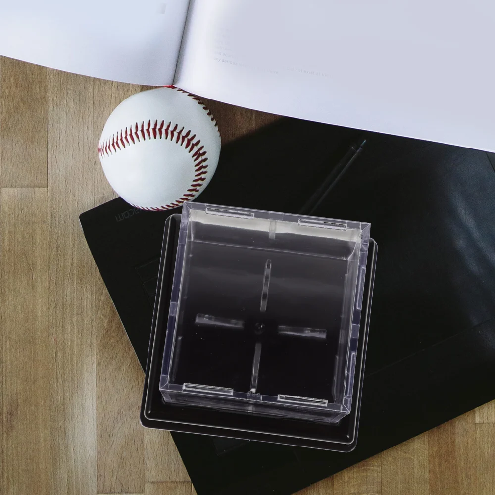 1 Set Decorative Baseball Box Household Baseball Holder Transparent Softball Case Baseball Accessory