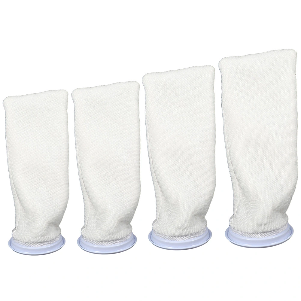 4pcs Replaceable Cotton Filter Bag Fish Tank Filter Sock Replacement Filter Pouch for Aquarium