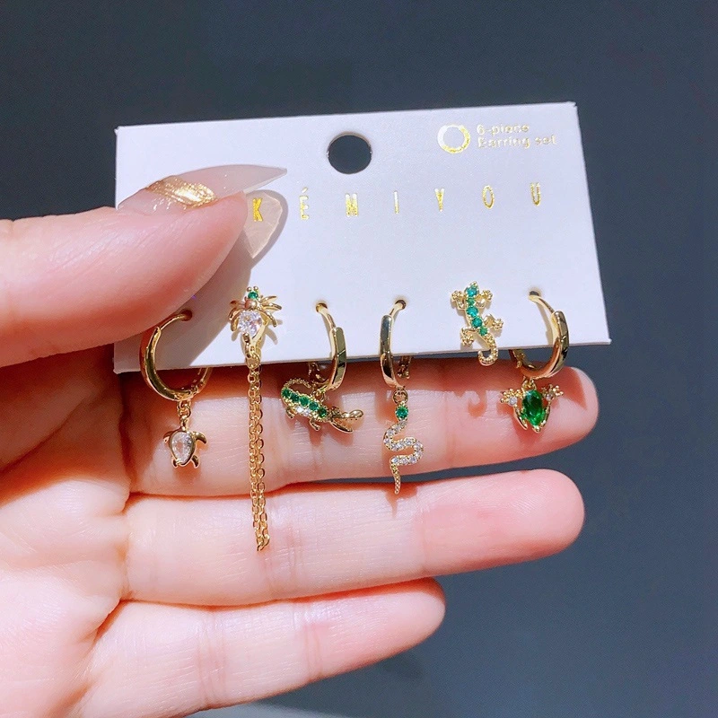 Fashion Personality Small Animal Earings Set