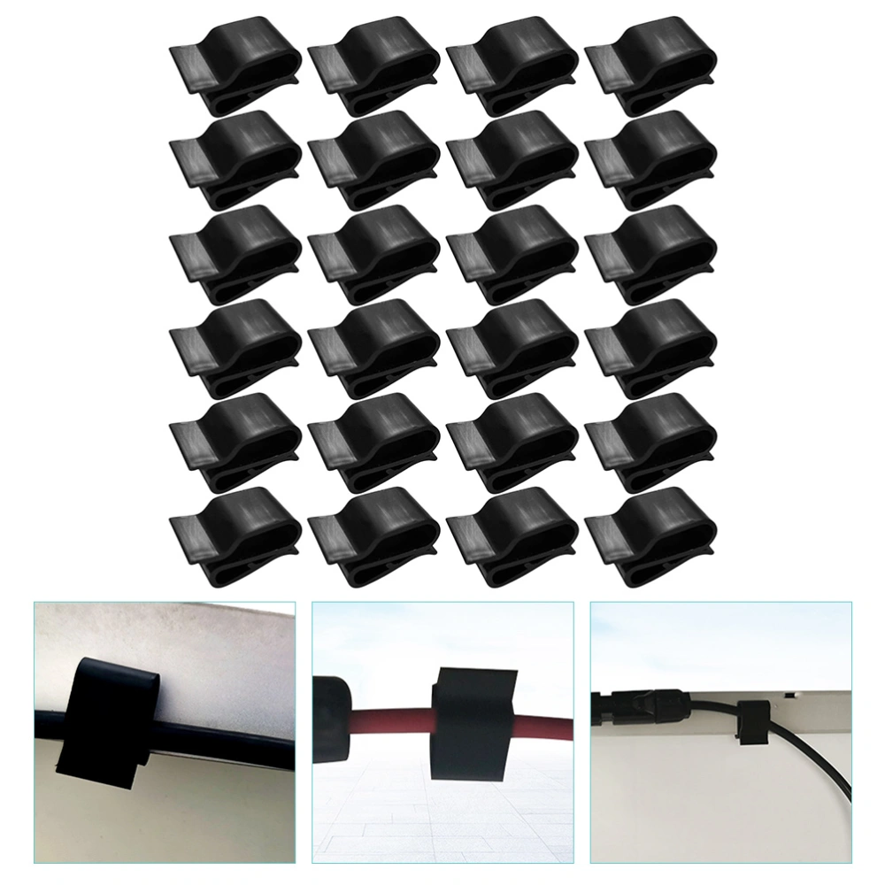 30pcs Photovoltaic Cable Clamps Wire Clamp Clips Compatible with Mc 4 Connector