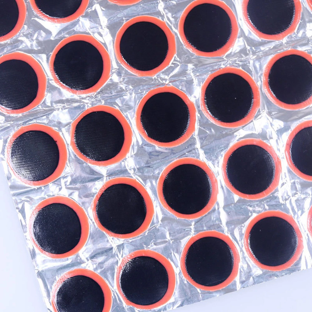 48pcs 25mm Motor Bike Tyre Tire Inner Tube Puncture Rubber Patches Repair Kit