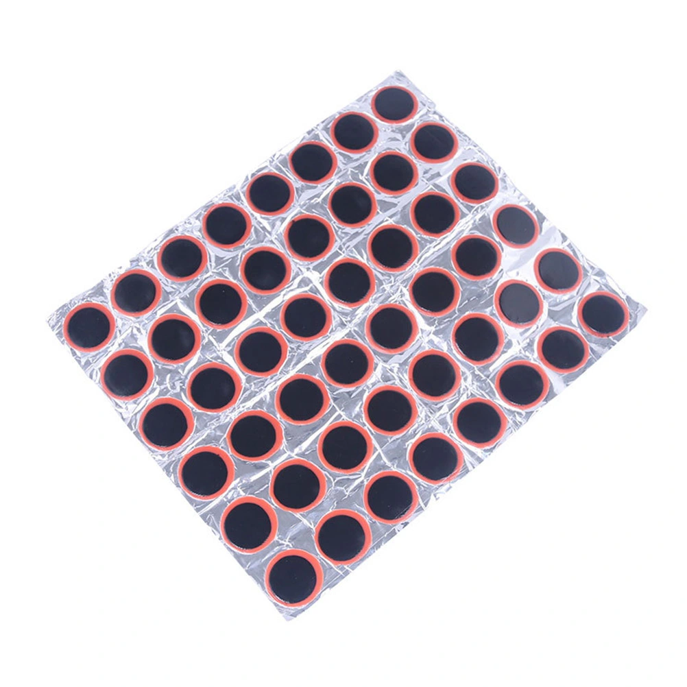 48pcs 25mm Motor Bike Tyre Tire Inner Tube Puncture Rubber Patches Repair Kit