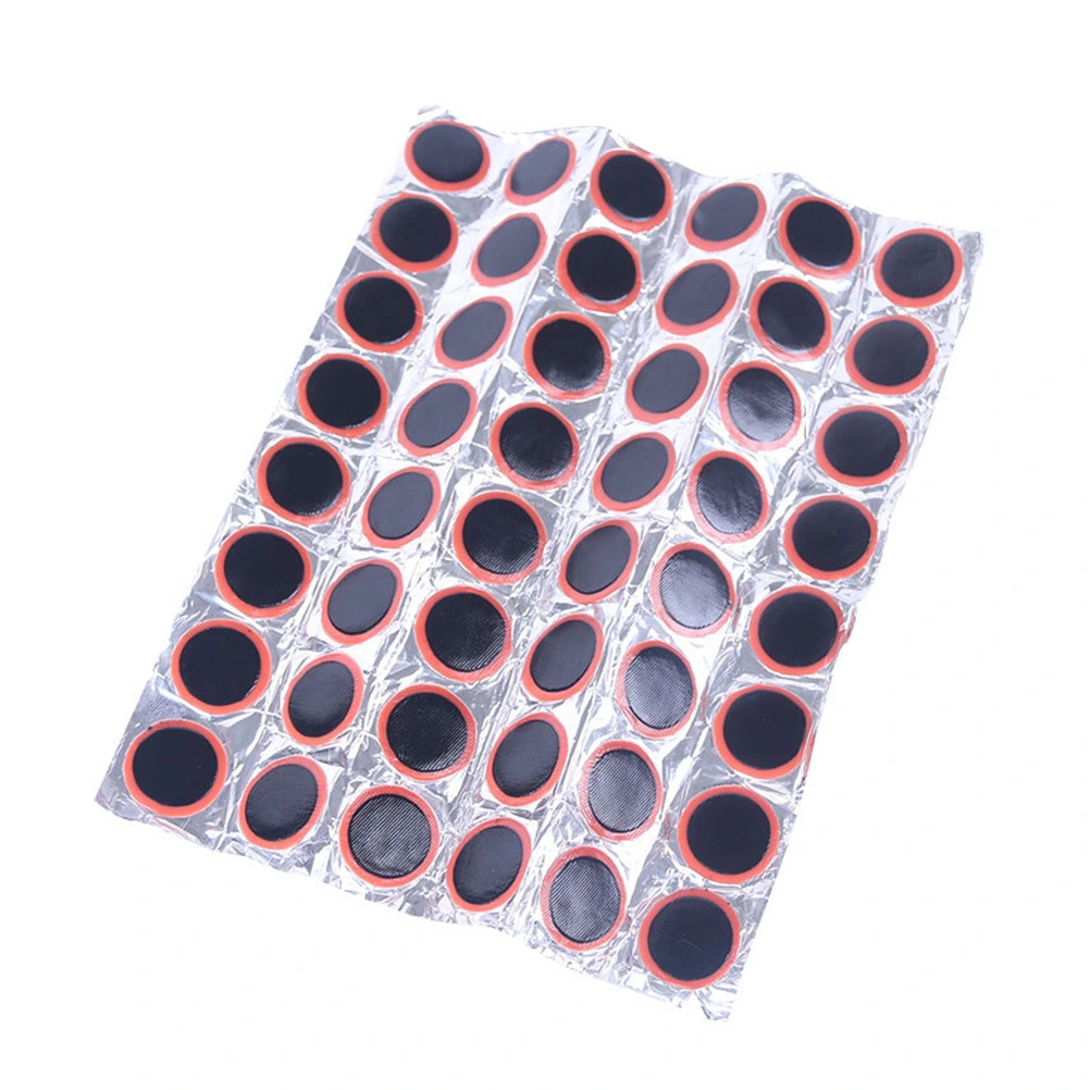 48pcs 25mm Motor Bike Tyre Tire Inner Tube Puncture Rubber Patches Repair Kit