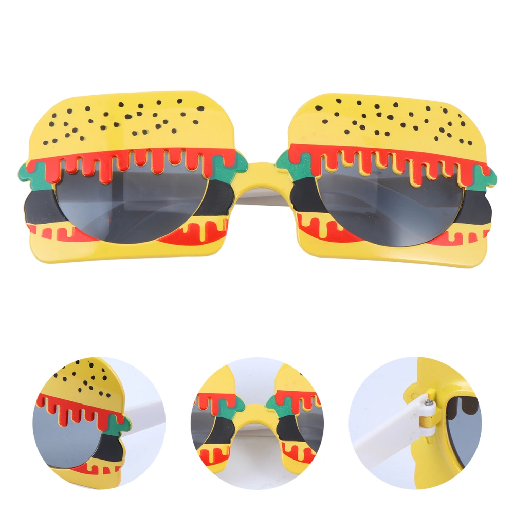 2 Pcs Exquisite ABS Prop Glasses Irregular Funny Party Photo Props (Yellow)