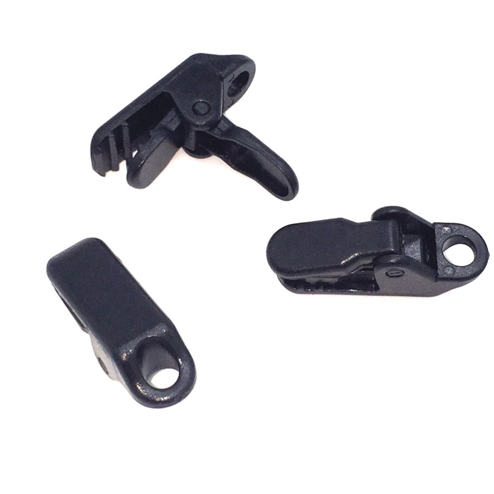 20 PCs Plastic Clamp Tarp Clips Awning Clamps Crocodile Shape Wind Resistant Tent Snaps Camping Clamp Clips Tent Tighten Clips for Outdoors (Black)