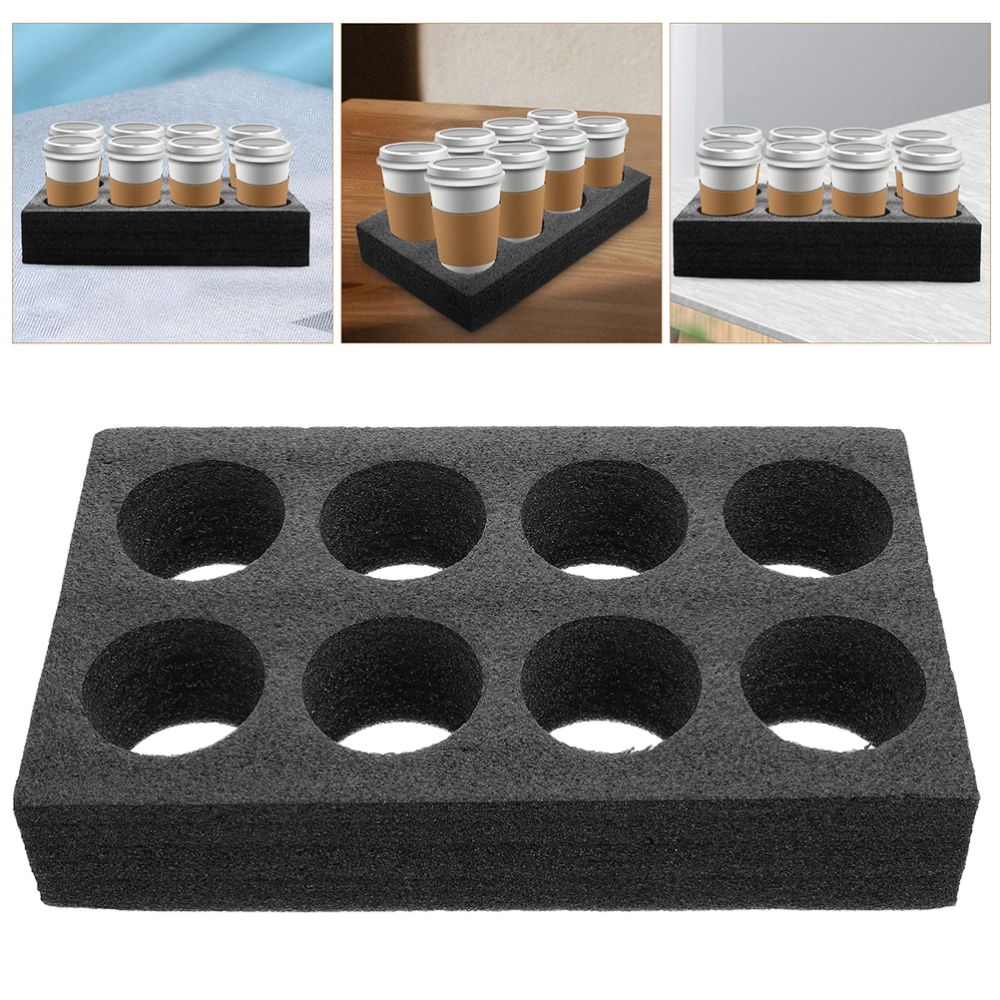 2Pcs Beverage Take Out Fixing Tray Pearl Cotton Cup Holder Drinks Packing Carrier