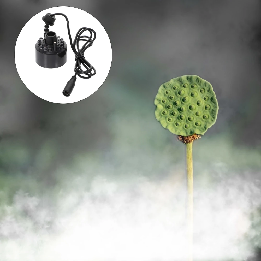 1Pc Halloween Mist Maker Creative Lamp Fog Maker Fish Tank Accessory Black