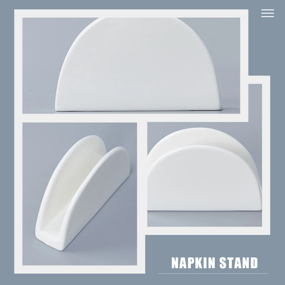 Ceramic Napkin Holder Paper Tissue Holder Napkin Storage Dispenser Bathroom Napkin Tray