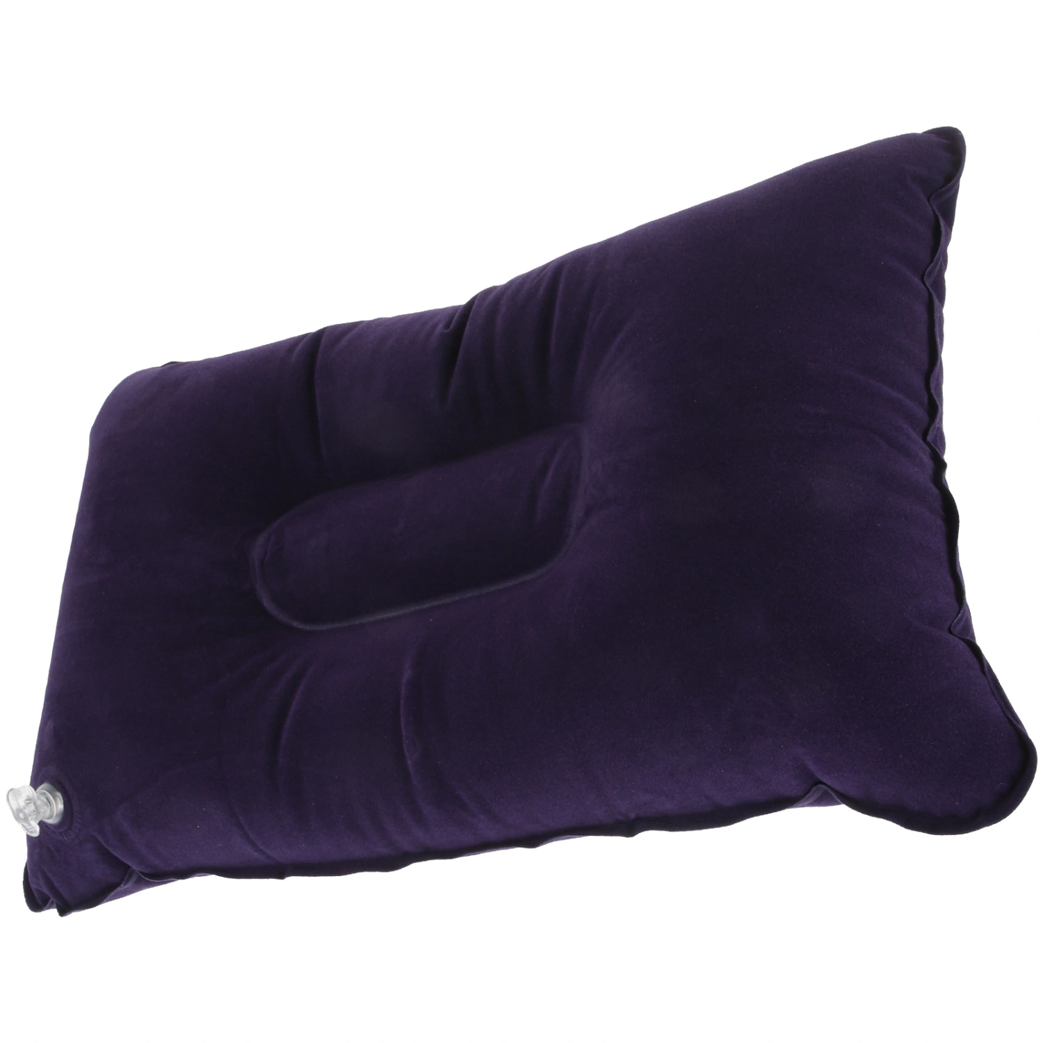 NUOLUX Super-thick Flocking Fabric Inflatable Pillow Portable Travel Pillow for Outdoor Activities (Dark Blue)