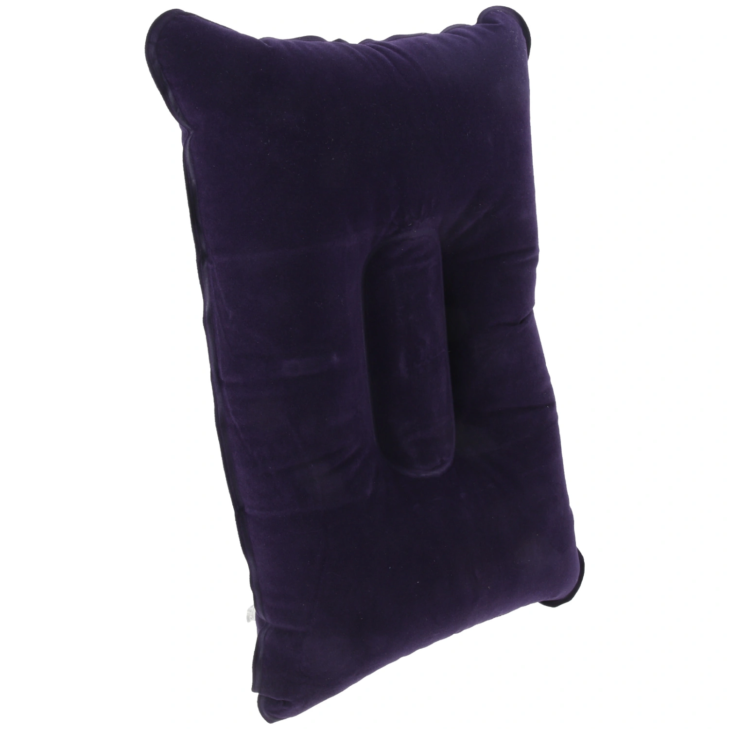 NUOLUX Super-thick Flocking Fabric Inflatable Pillow Portable Travel Pillow for Outdoor Activities (Dark Blue)