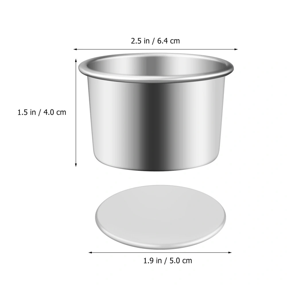 4 Pcs Round Cake Pans with Removable Bottom aluminum alloy Baking molds Small Cake Tins for Making Cakes