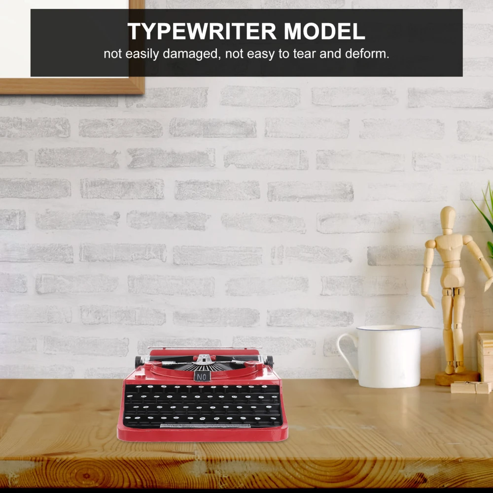 1Pc Vintage Typewriter Retro Typewriter Model Manual Typewriter Photo Prop