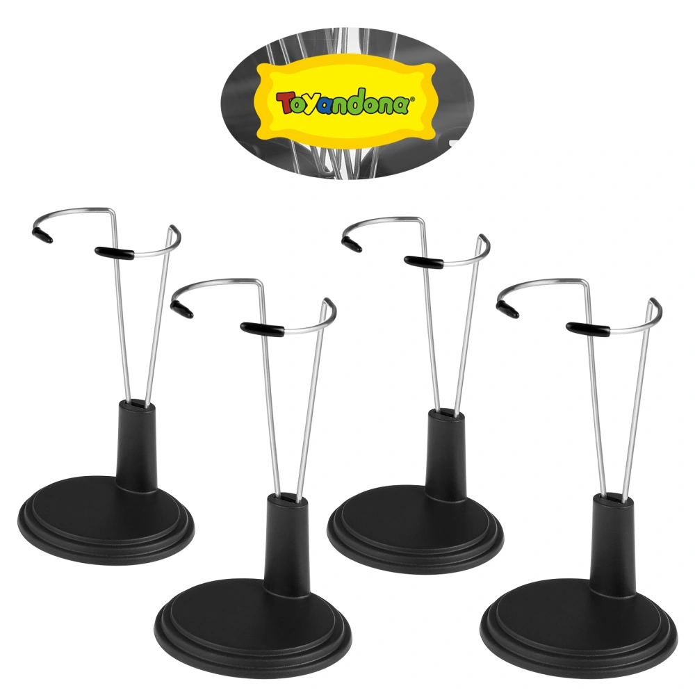 4 Pcs Creative Doll Brackets Support Portable Doll Stands Fashion Dolls Storage Racks for Shop Home