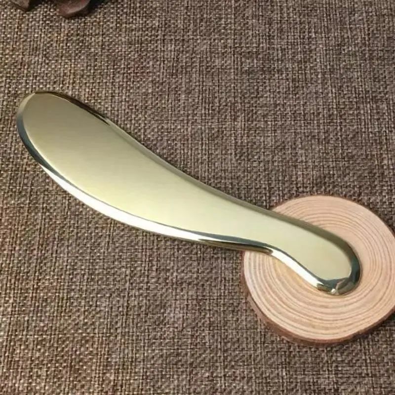 Muscle Massage Dredging Meridian Pure Brass Scrapping Plate