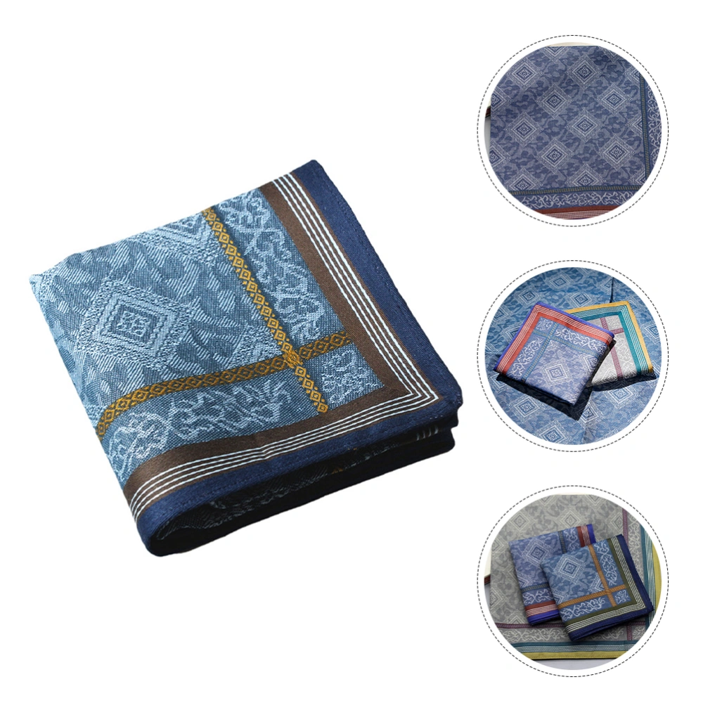 Pocket Square Vintage Style Cotton Handkerchief Thick Japanese Handkerchief