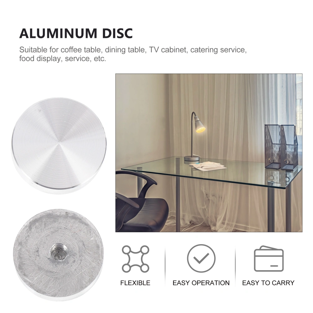 6pcs Glass Table Tops Disc Hardwares Aluminum Disc 30mm Thick Aluminum Discs