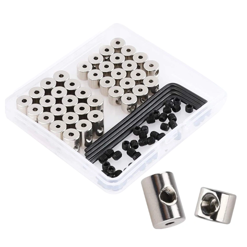 1 Set of 40pcs Special Screw Wrench Badge Parts Metal Pin Backs Locking Pin Keepers Locking Clasp