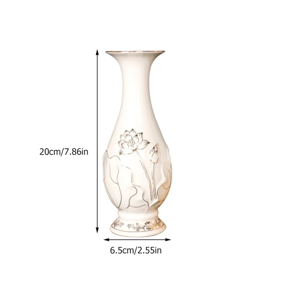 1pc Decorative Flower Arrangement Container Classical Style Ceramic Vase