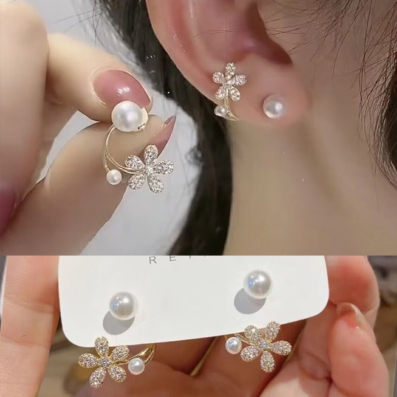 Women's Flower Elegant High-grade Earrings Summer