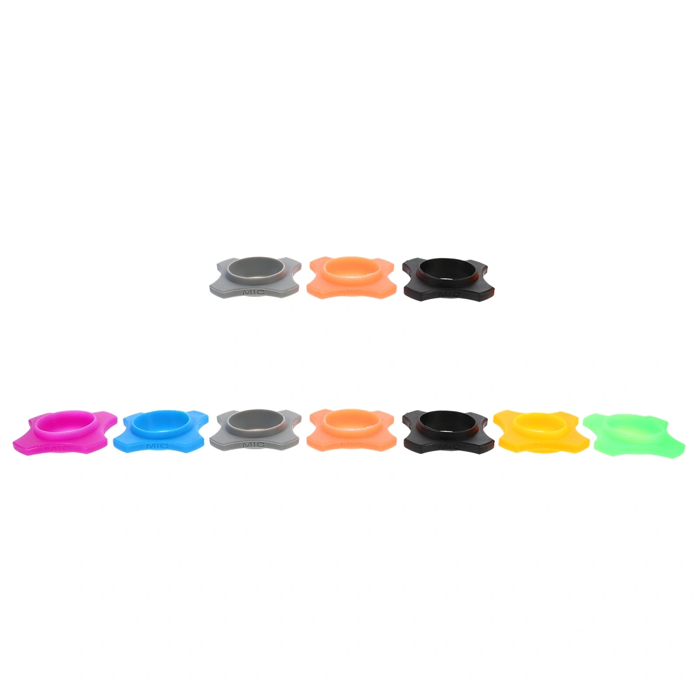 10Pcs Silicone Microphone Anti-roll Rings Wireless Mic Anti-slip Sleeve for KTV