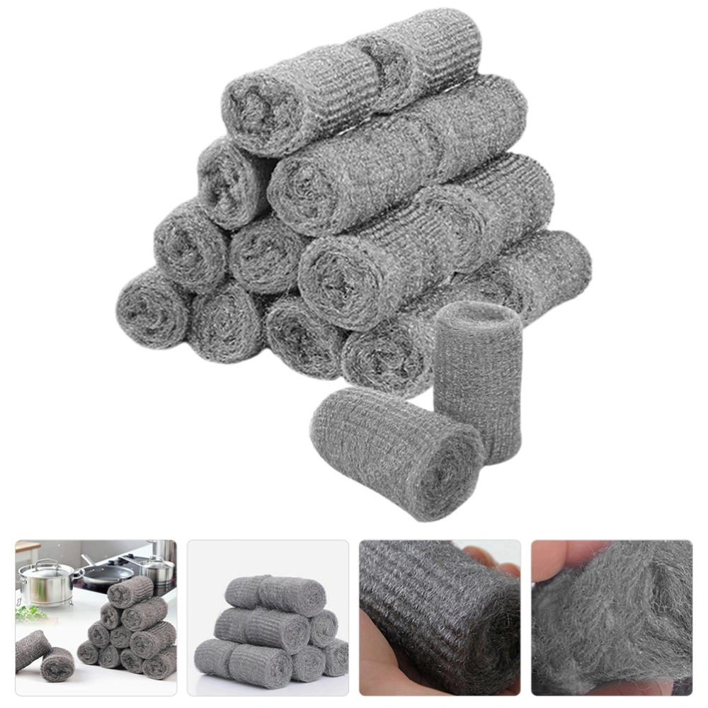 36pcs Steel Wool Fill Fabric Steel Wool Blend Gap Blockers Wall Cracks Vents Filling Tools