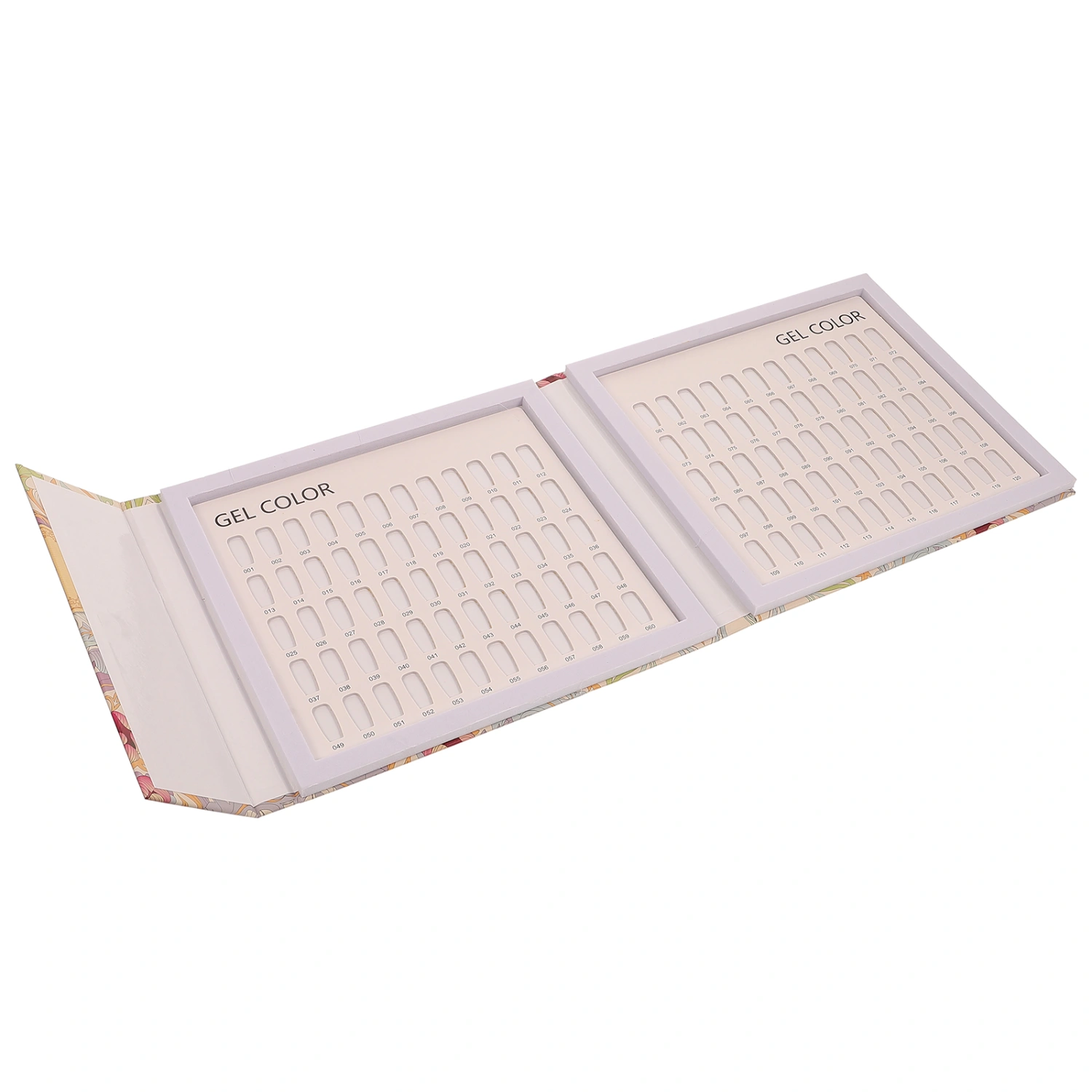 1PC 120-color Nail Color Sample Plate Nail Color Display Book (White)