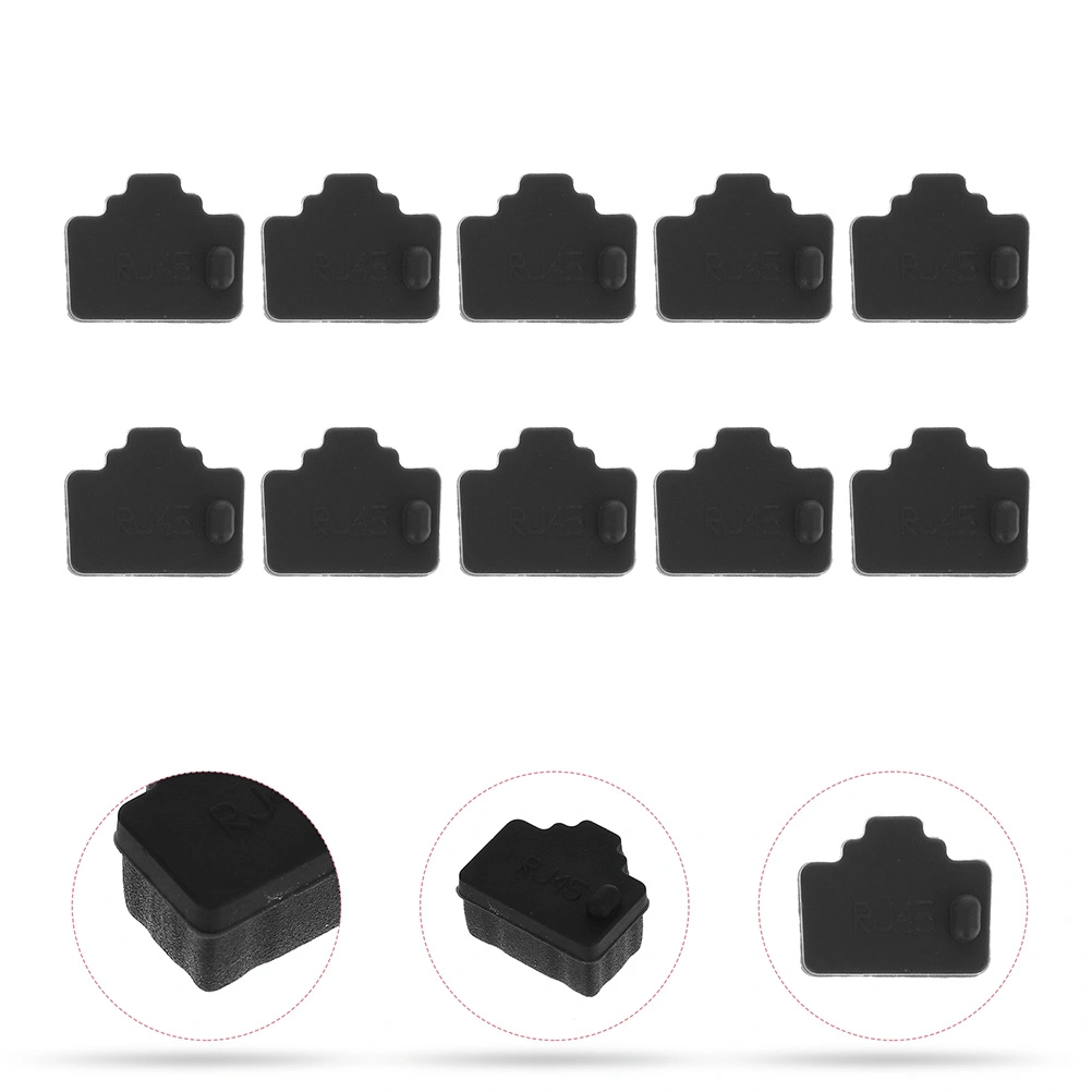 50pcs Dust Plug Rj45 Dust Cover Ethernet Port Plug Pc Ethernet Dust Plug