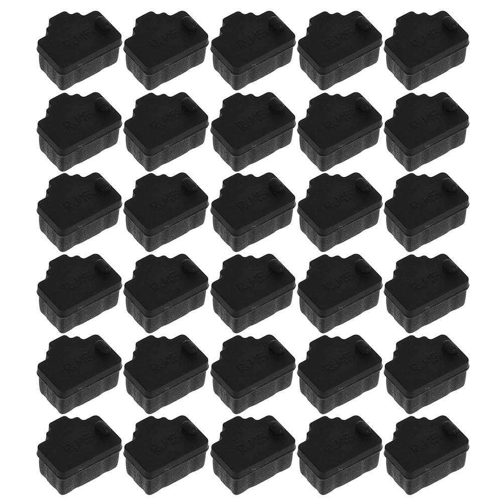 50pcs Dust Plug Rj45 Dust Cover Ethernet Port Plug Pc Ethernet Dust Plug