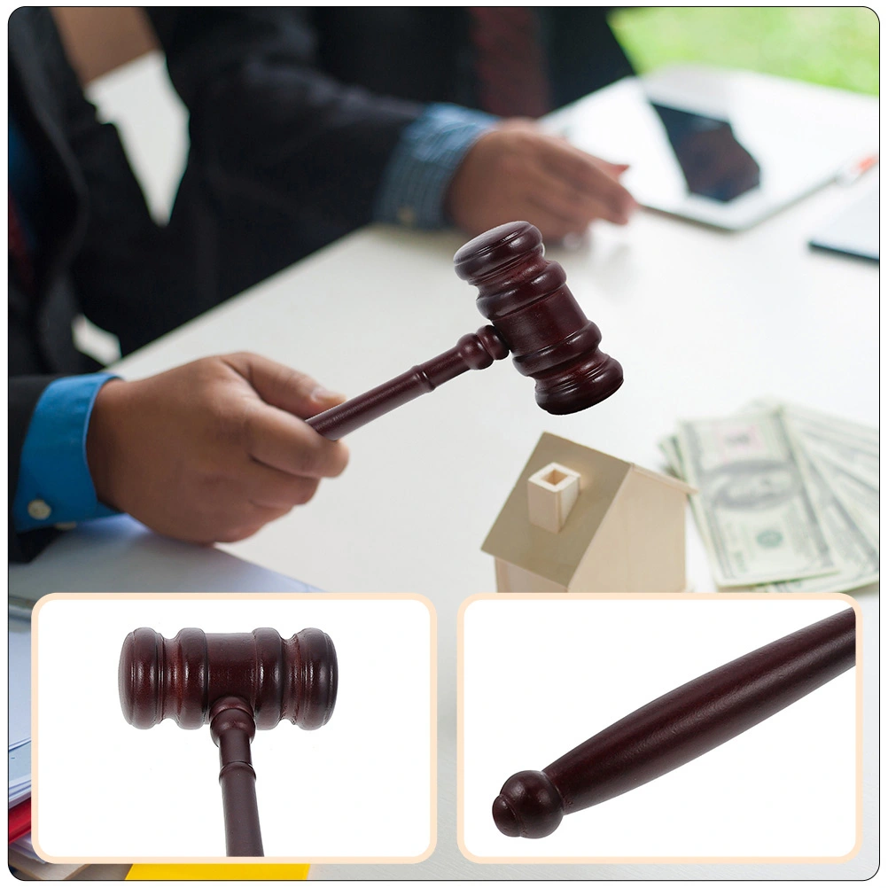 Durable Wooden Gavel Practical Lawyer Judge Hammer Auction Sale Wooden Hammer