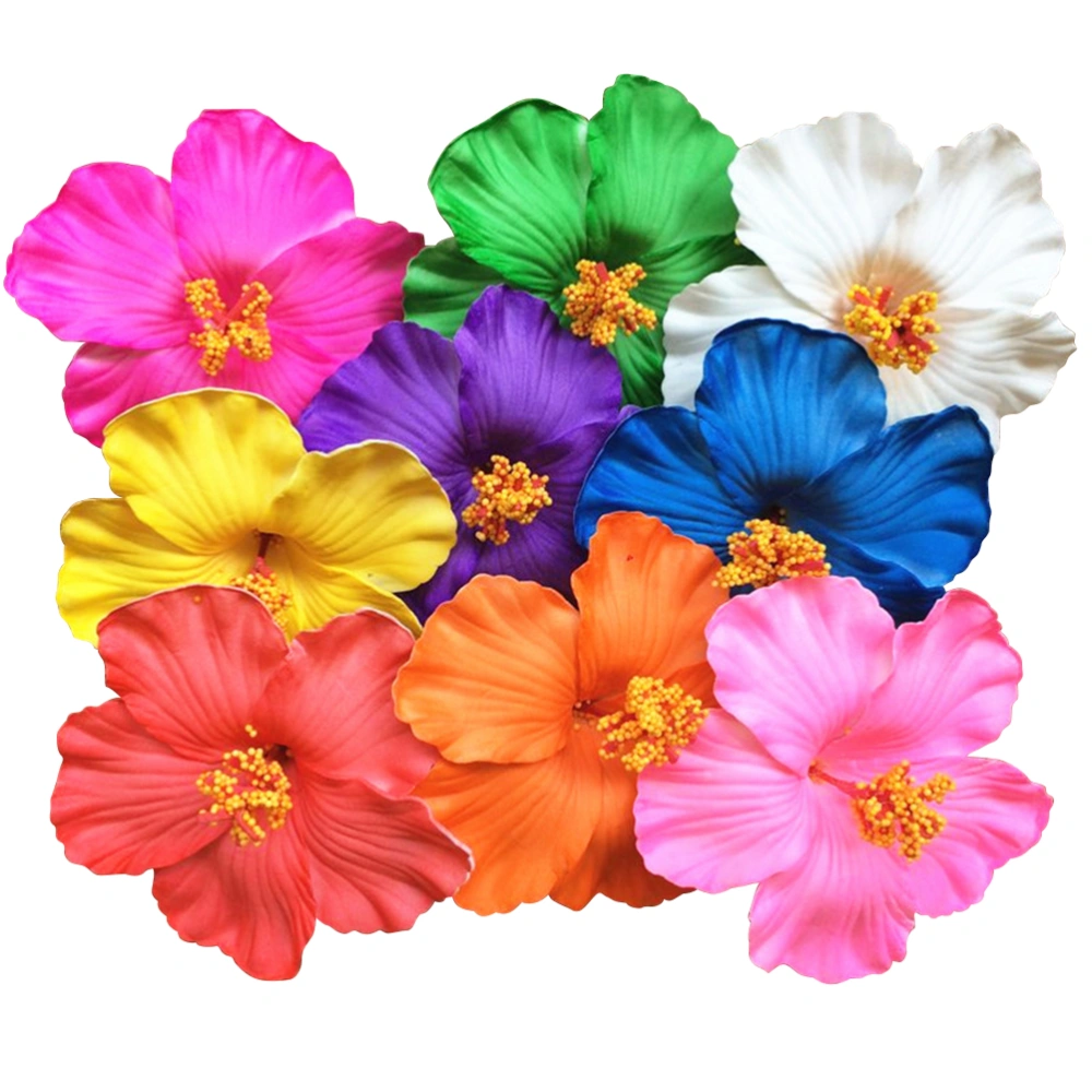 9pcs Bohemian Style Hair Clips Simulation Flower Beach Bobby Hairpin for Women Girls