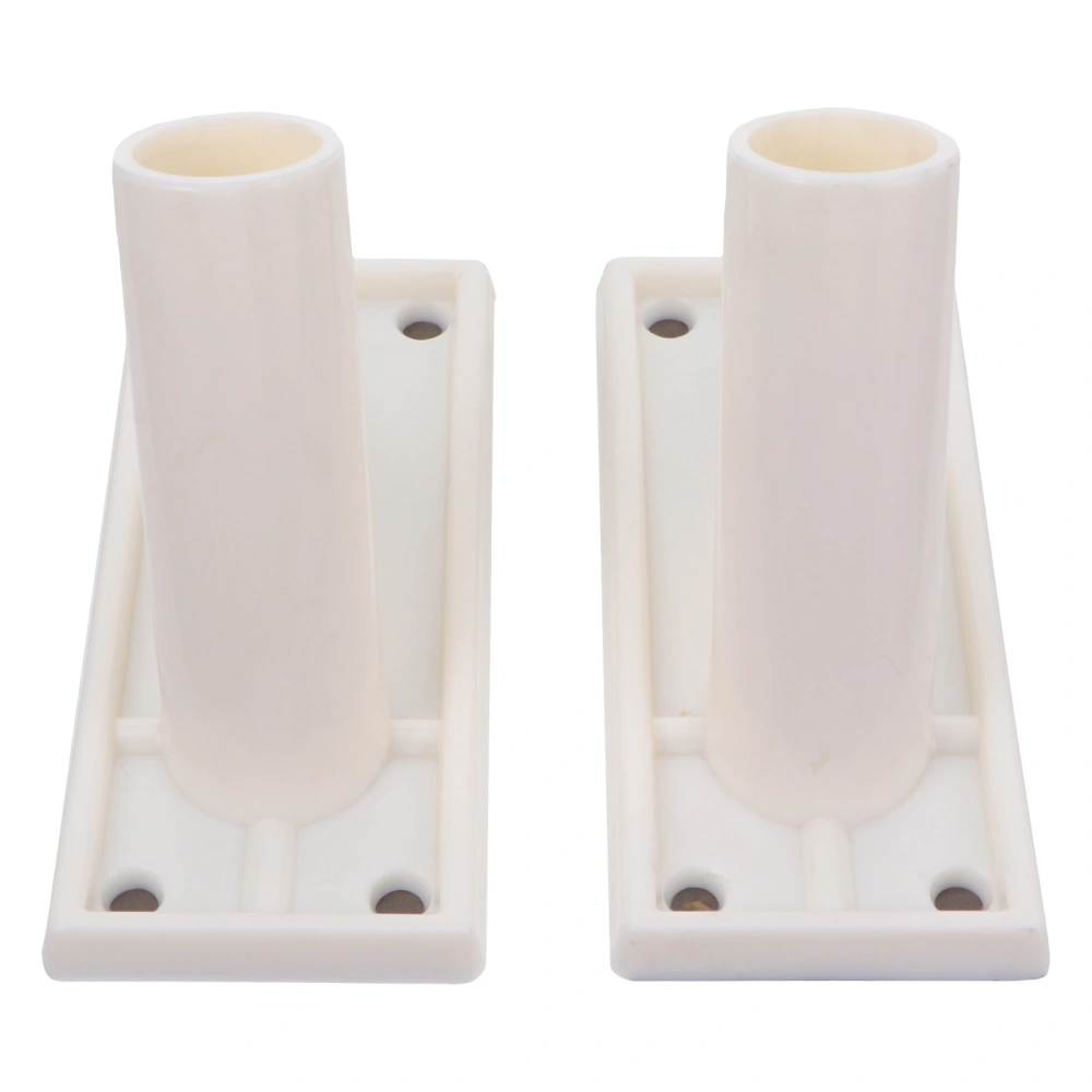 2Pcs Self Adhesive Plastic Flag Pole Mounting Bracket Wall Mounted Holder Rack