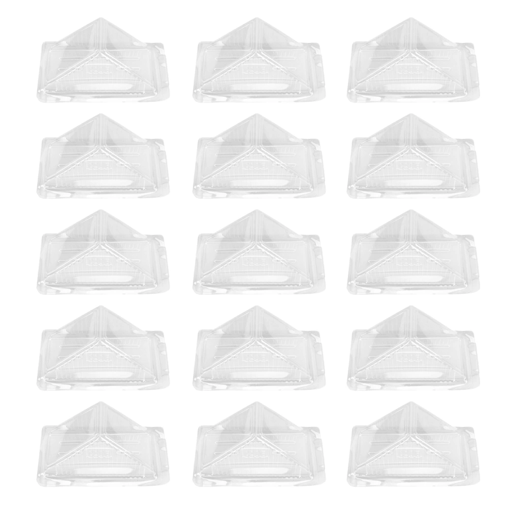 100Pcs Sandwich Packing Box Clear Plastic Sandwich Bag Sandwich Triangle Bag