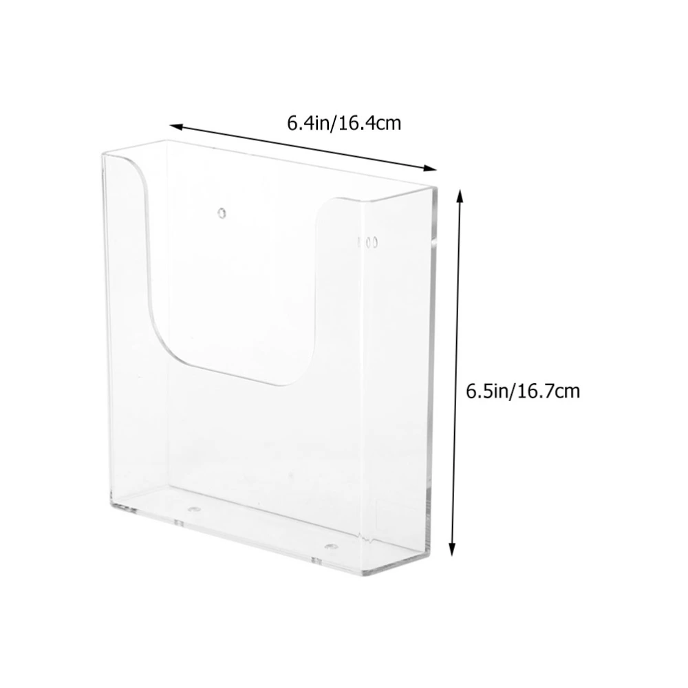 Wall-mounted Document Organizer Practical Plastic File Holder File Paper Rack for Office