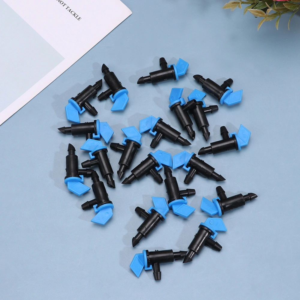 20 Pcs 4L Detachable Watering Dripper Emitter Drip Irrigation Garden Dripper Flag Shaped Dripper for Farm Greenhouse (Random Color)