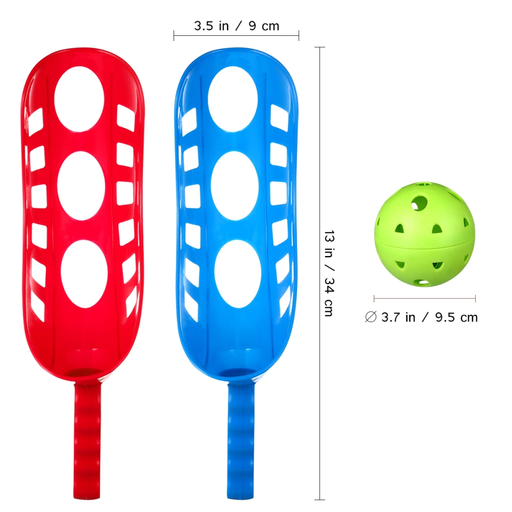 TOYMYTOY Scoop Ball Game Scoop Toss & Catch Set Outdoor Sports Beach Game for Kids (Random Color)