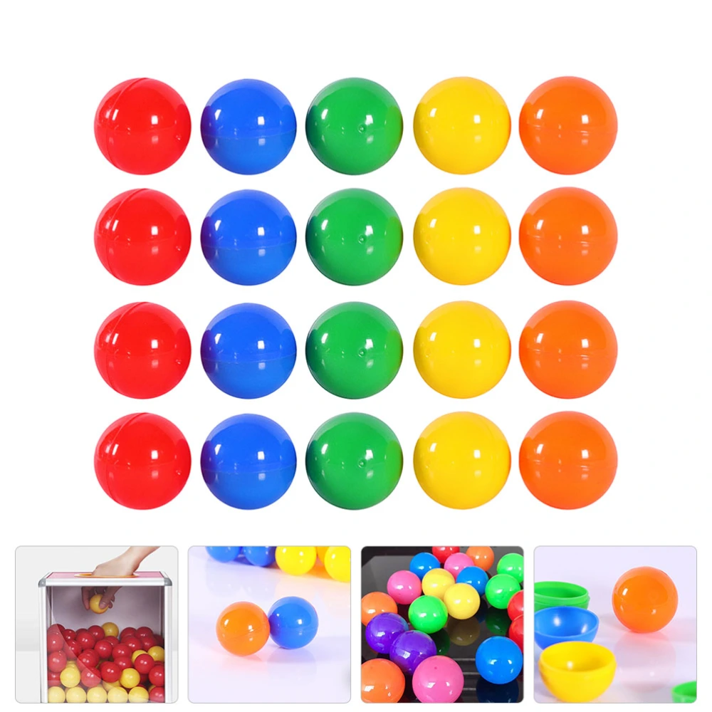 50pcs Lottery Balls Ornaments Raffle Drawing Balls Party Activity Plastic Ball Props