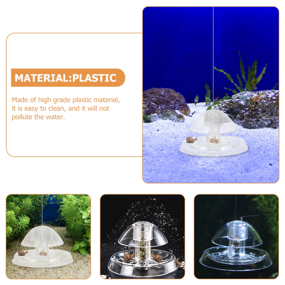 Aquarium Snail Trap Fish Tank Snail Trap Transparent Snail Catcher Plastic Snail Catching Trap