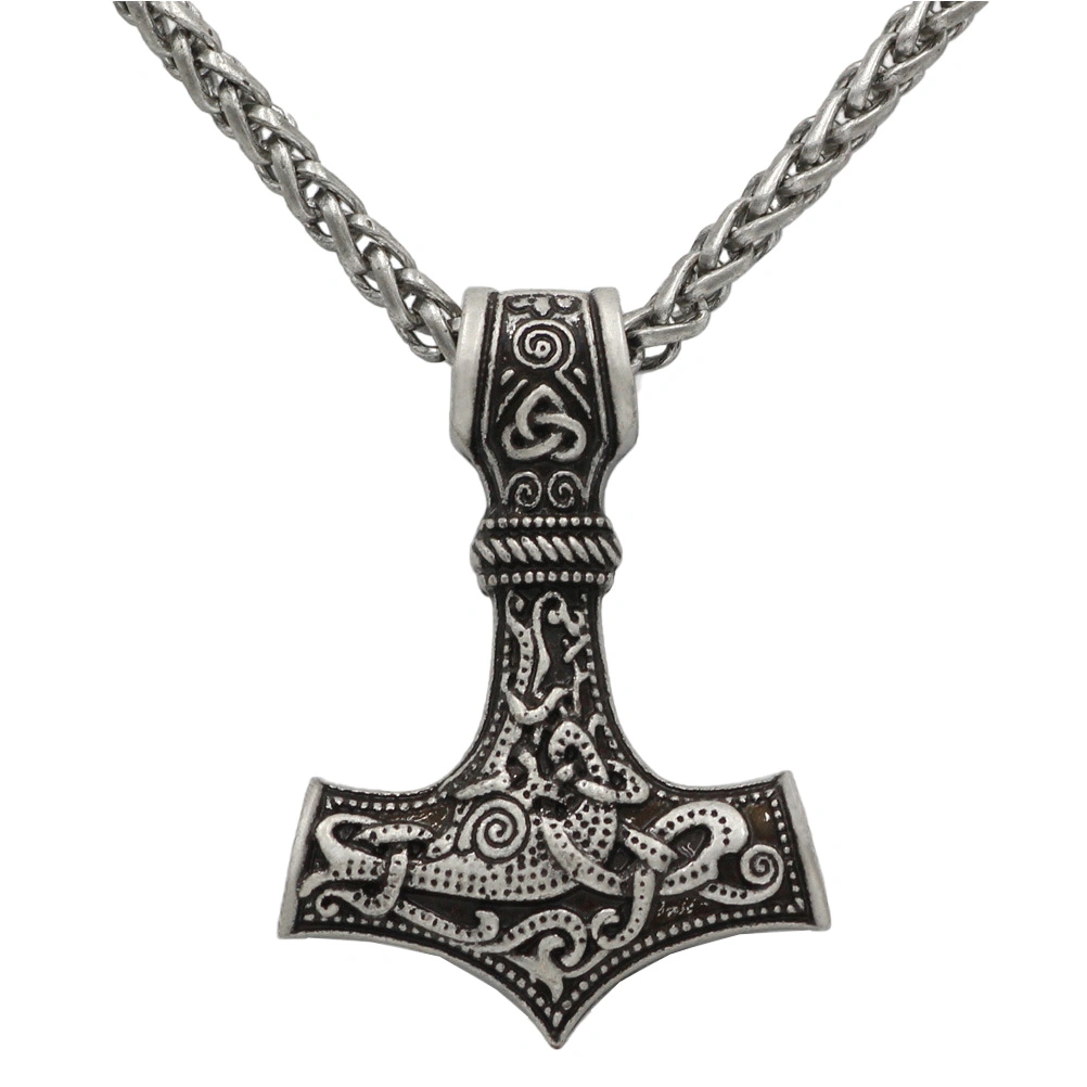 1Pc Retro Style Male Metal Necklace Stylish Alloy Hammer Neck Jewelry Decor