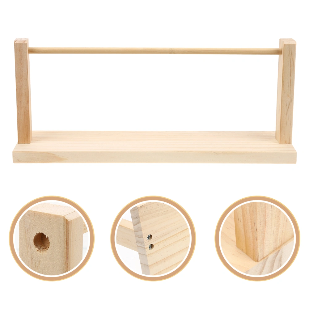 Craft Ribbon Organizer Ribbon Storage Holder Wood Rack Ribbon Spool Storage Tool