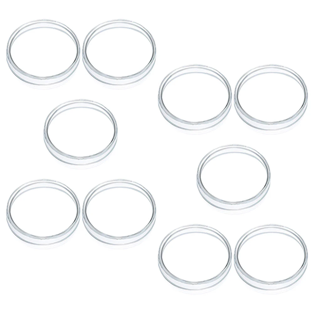 10Pcs Petri Dishes with Lid Clear Cell Tissue Petri Plates Laboratory Supplies