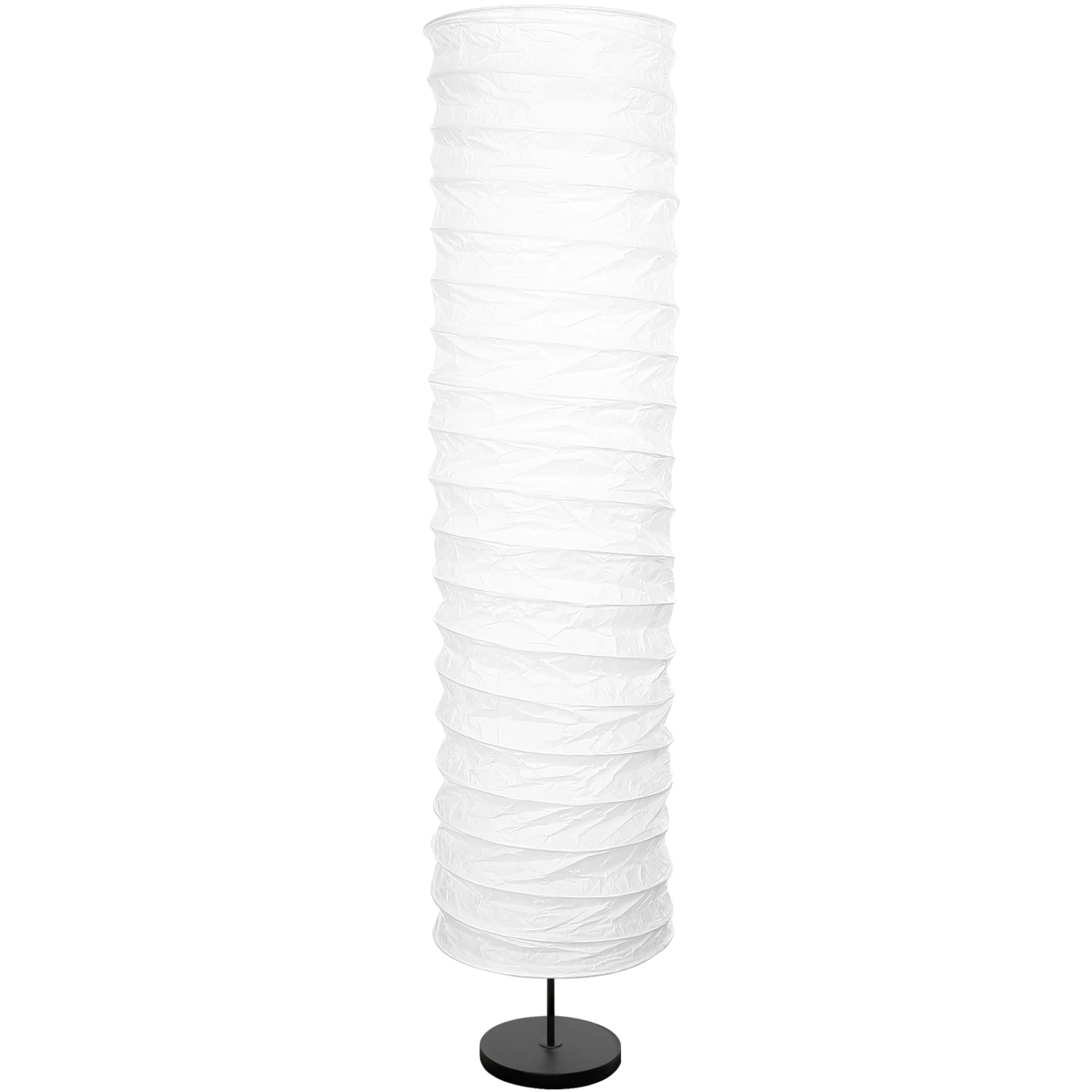 Paper Floor Lamp Shade Nordic Style Simple Foldable Rice Paper Lamp Cover Modern Floor Light Bulb Cage Guard for Living Room Bedroom