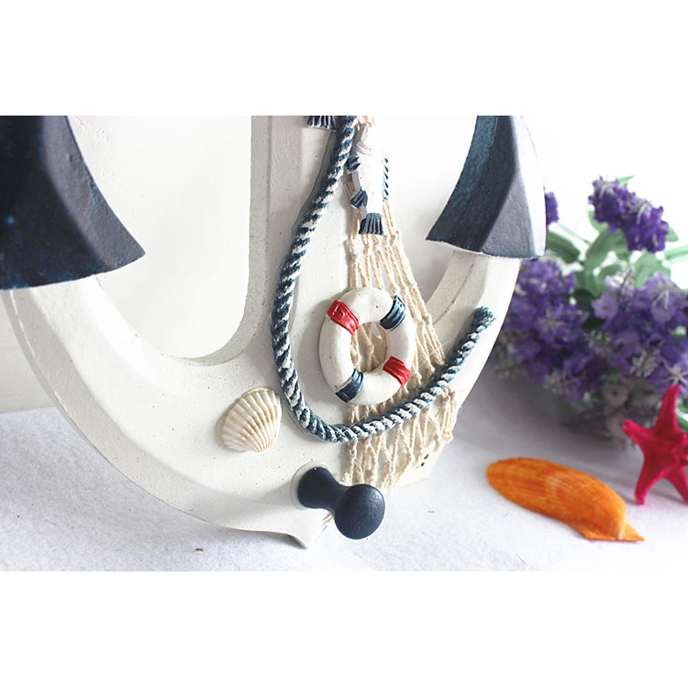 Wooden Anchors Decoration Vintage Home Decor Marine Mediterranean Style Nautical Decor Crafts Hanging Wall Decoration