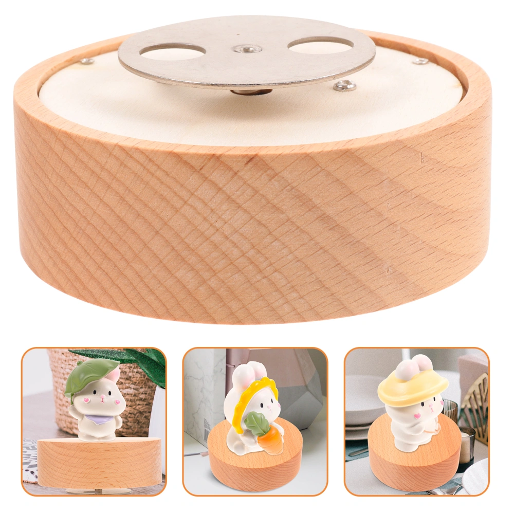 Music Box Base Rotatable DIY Musical Box Base Round Music Box Making Base